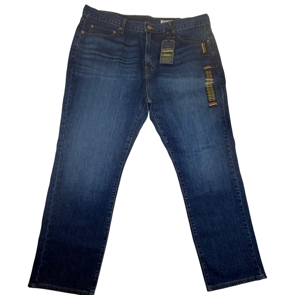 NWT Cremieux Relaxed Straight Men's Jeans Sz 42x30 Premium‎ Denim Stretch NEW